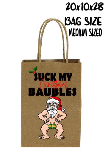 Rude christmas gift - gift, bag,
