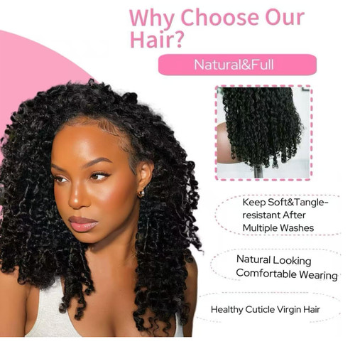 Burmese curly half wig - burmese,