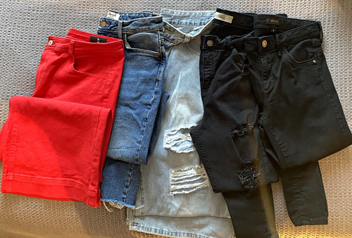 Women denim jeans job - jeans, lot