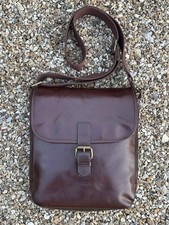 Gap Brown Leather Shoulder Messenger Bag – Excellent Condition