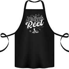 The Struggle is Real Funny Fisherman Fishing Cotton Apron 100% Organic