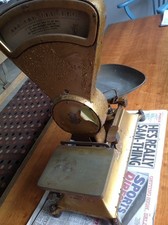 Large Double Sided Vintage W & T Avery Sweet Shop Scales Gold Antique Rare