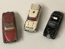 Corgi x 3 Models Jaguar Mark X saloon, Ford Zephyr patrol car, Riley Pathfinder
