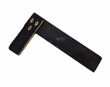 Antique Shipwright's Set Square, English, Rosewood, Tool, Victorian, 1880