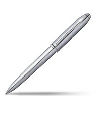 Cross Townsend Ballpoint Pen Lustrous Chrome Elegant Design Luxury Gift Box