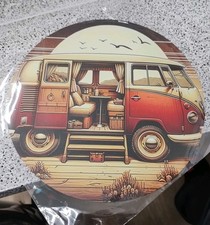 VW Camper Van Metal Tin Wall and Door Sign.  Cool Scene.         UK Seller (bc).