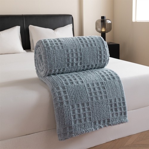 Flannel fleece blanket mink - flannel,