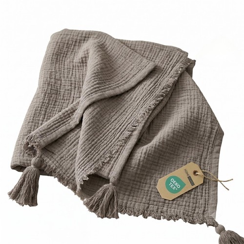 100 cotton muslin throw - 100%,