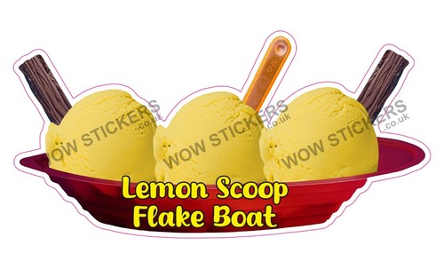 Ice cream van sticker - , lemon
