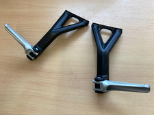 Genuine Pair Ducati Panigale Streetfighter V4S V4 BLACK Pillion Footrests