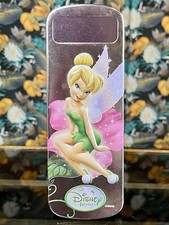 TINKERBELL METAL PENCIL CASE Disney Princesses Peter Pan Stationery Storage Tin
