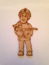 Wooden Fireman Sam 130mm Tall