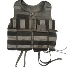 ISPL Tactical Waistcoat Life Jacket MK2 Vest Utility Ex Police Black Defect