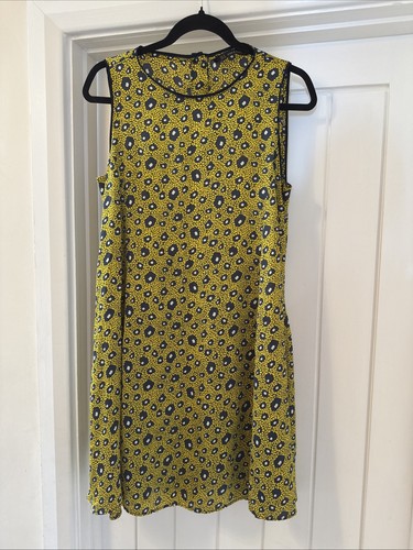 Zara trapeze dress mustard - dress,