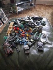 Vintage Military 1 72 Toy Soldiers And Vehicles Lot.