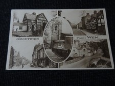 Greetings from Wem Postcard Shrewsbury - 110383