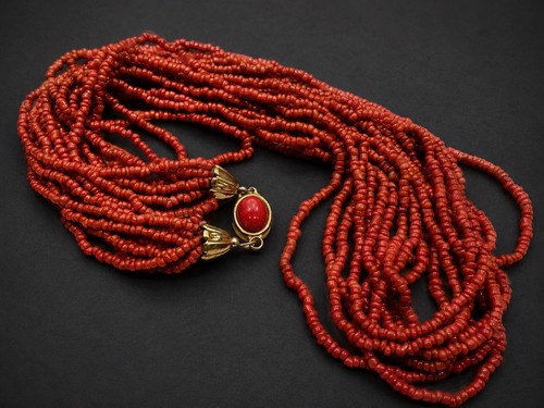 Vintage multi strand red - vintage,