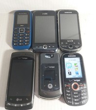 6 Old Cell Phones Slide Outs