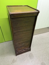 Vintage Globe Wernicke Oak Tambour Front Filing Cabinet 