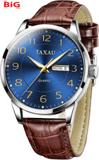 Mens watches leather strap - mens,