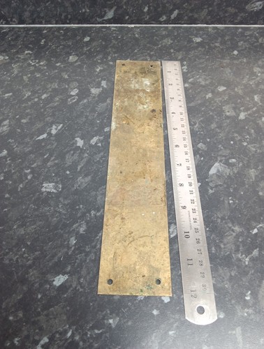 Vintage brass finger plate - vintage,