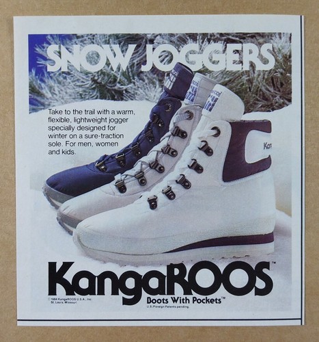 1984 kangaroos boots snow - 1984, 'snow