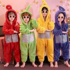 UK Kids Teletubbies Costume Disi Onesis Lala Cosplay Jumpsuit Pajama Halloween