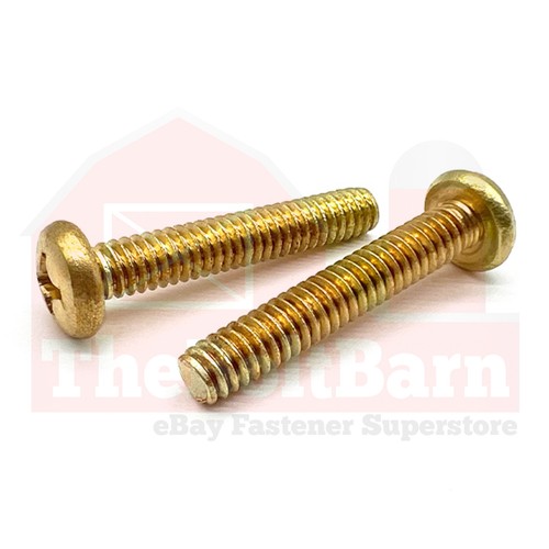 Brass phillips pan head - brass,