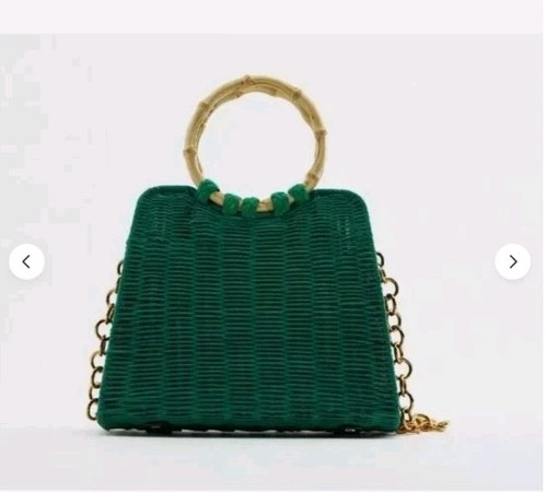 New zara teal turquoise rattan - turquoise,