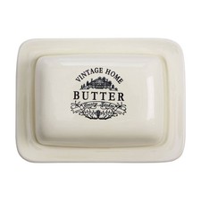 Vintage Home Cream Butter Dish