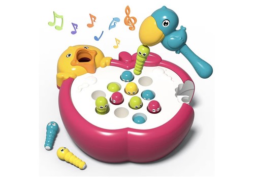 Magnetic woodpecker worm toy - magnetic,