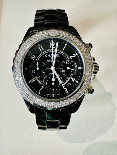 Chanel j12 chronograph black - chanel,
