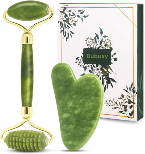 Gua sha jade roller set - set,, face