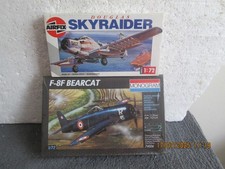 1/72    AIRFIX  DOUGLAS SKYRAIDER  + MONOGRAM  F-8F  BEARCAT     see des