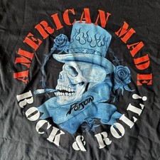 Poison American Made Rock & Roll! T-Shirt M Glam Metal Official Band Merch