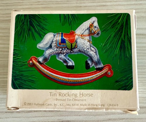 Vintage tin rocking horse - rocking,