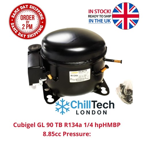 Cubigel gl90tb r134a 4hp - r134a, 1/4hp