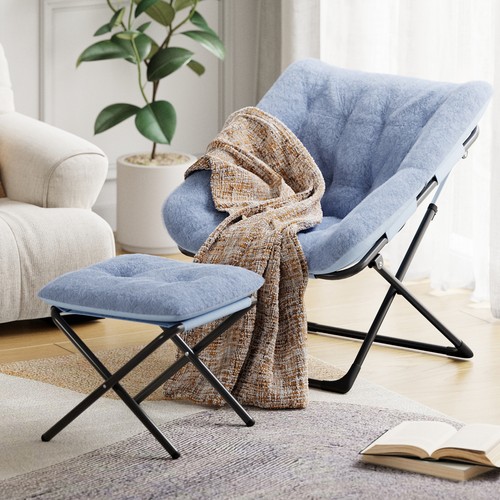 Oversized folding saucer chair - folding,