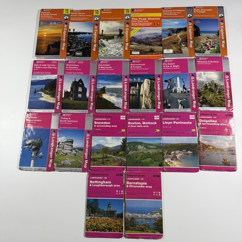 Ordnance survey maps - maps, lot