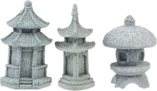 3Pcs Mini Pagoda Statues