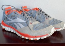 Reebok MENS 10.5 GRAY ORANGE