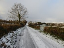 Photo 6x4 Snow along Claragh