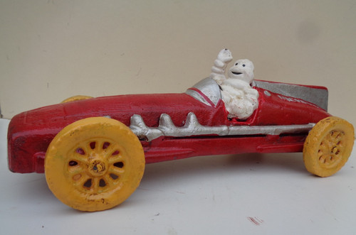 Michelin man waving from red - michelin,
