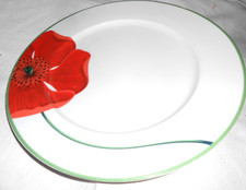 Tognana Italy Red Poppy White