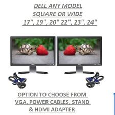 Dell Monitor Screen TFT 19" 22" 23" 24" PC Computer LCD VGA DVI HDMI Converter