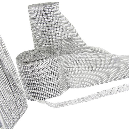 24cm diamante effect mesh - 24cm,