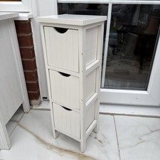 Small slim side Table With Drawer Storage phone/vase table -L 21 X D 19 X H 62cm