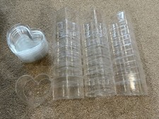 22 Heart Shaped Plastic