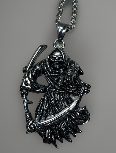 Grim reaper pendant - reaper, necklace