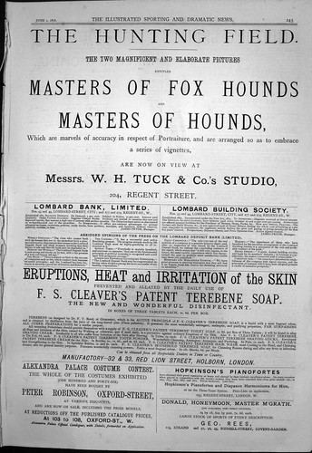 Antique print masters hounds - antique,